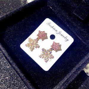 Pink Star Earrings